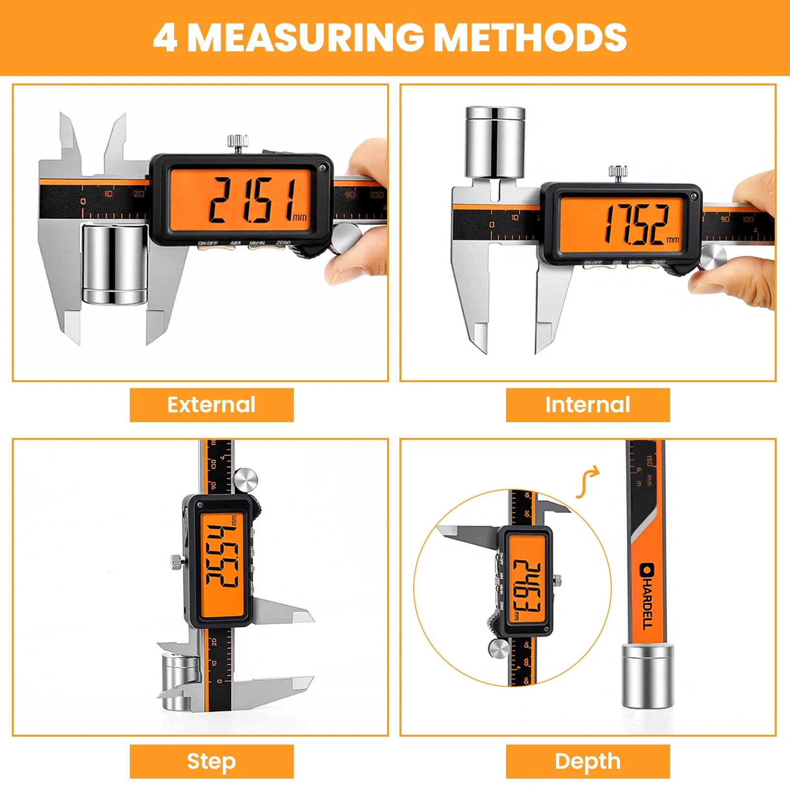 ACCUMEASURE demonstrating various measuring methods
