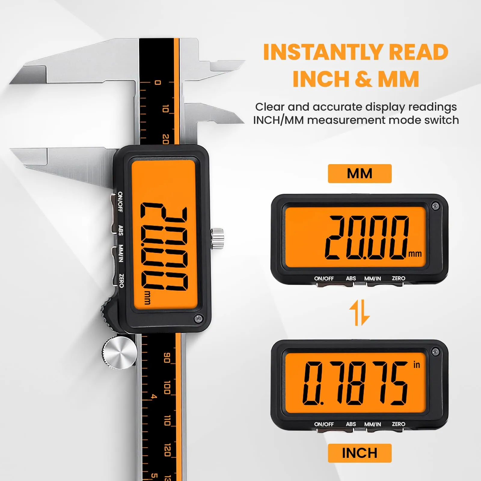 Industrial grade Vernier caliper showing durable construction.
