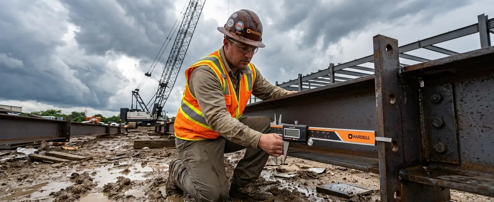 Customer photo — ACCUMEASURE in use at a construction site