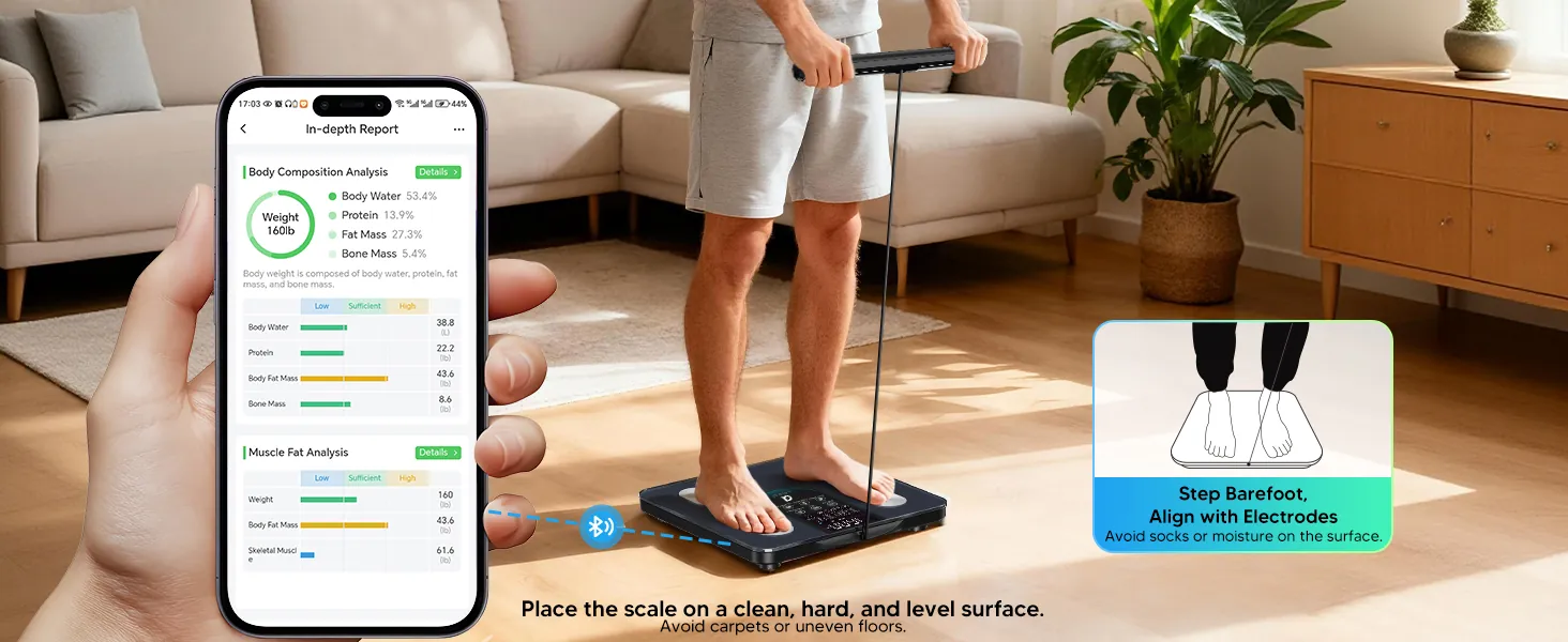 Arboleaf Smart Scale in lifestyle setting