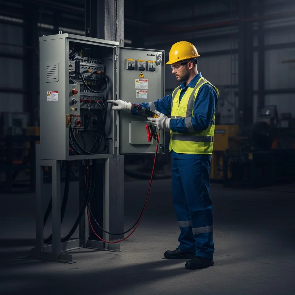 Customer review photo of AUTOOLUK tool used by electrician at control panel