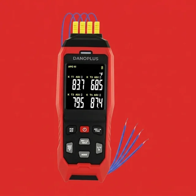 DANOPLUS digital thermometer red