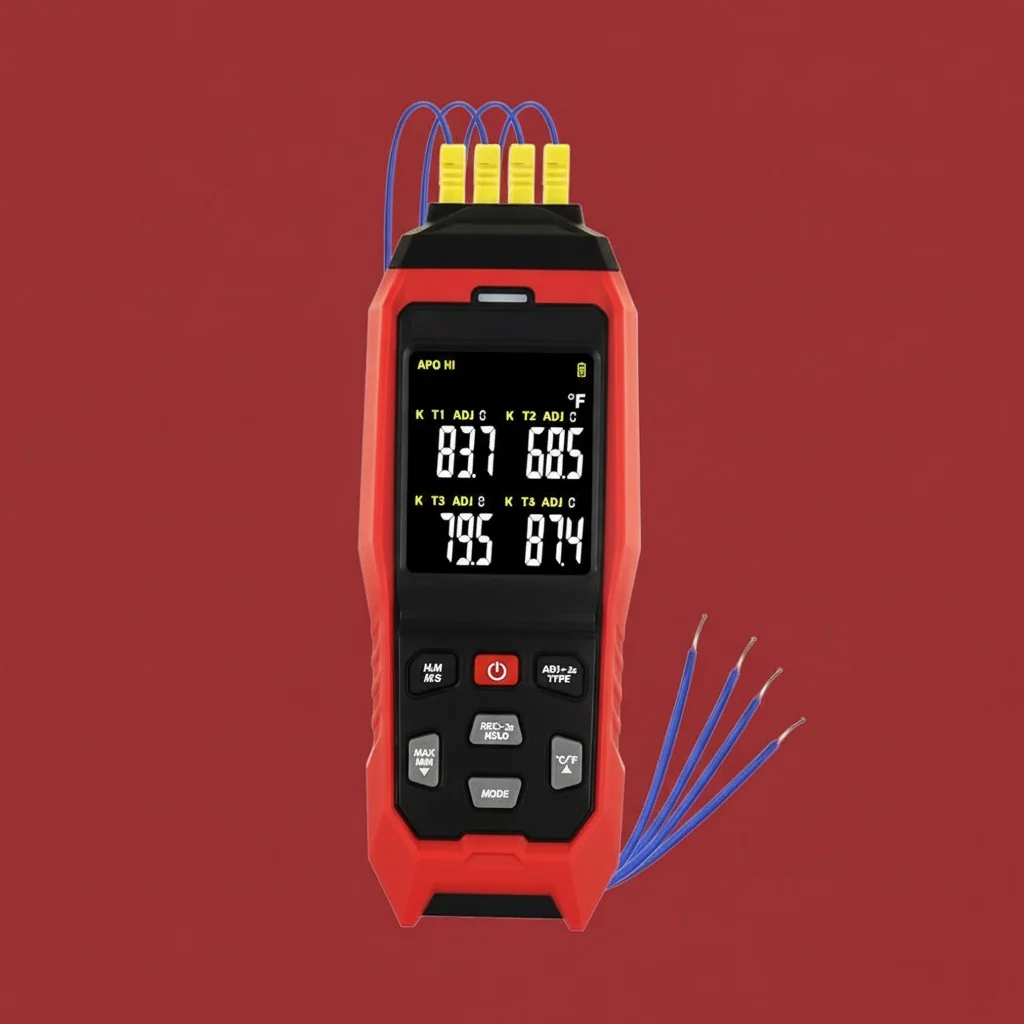 Key features comparison infographic for wireless temperature loggers
