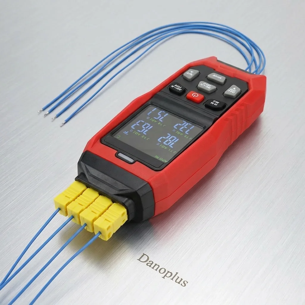Multi-channel thermocouple data logger comparison