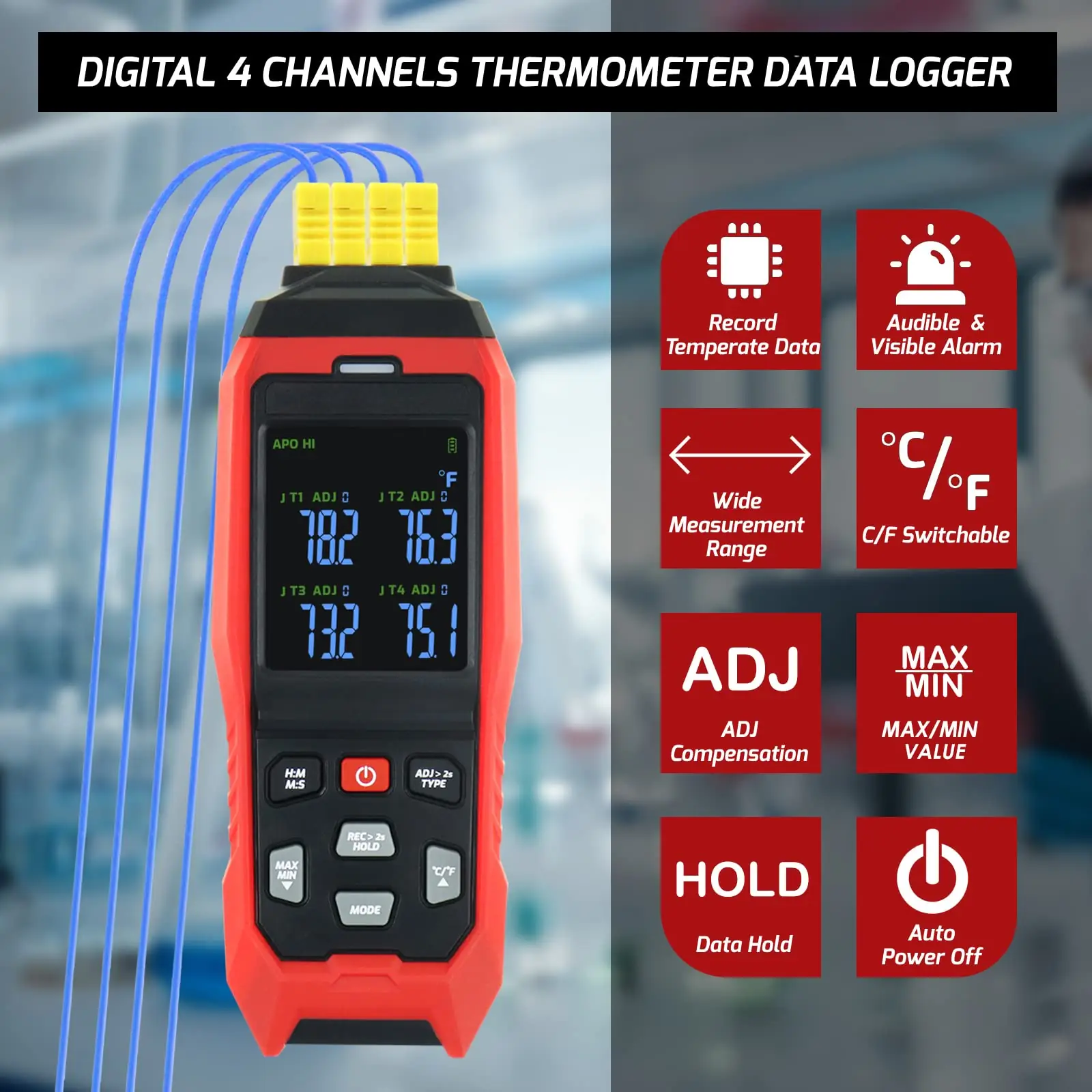 Temperature logger application in industrial setting