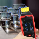DANOPLUS thermometer used for liquid temperature measurement in professional setting