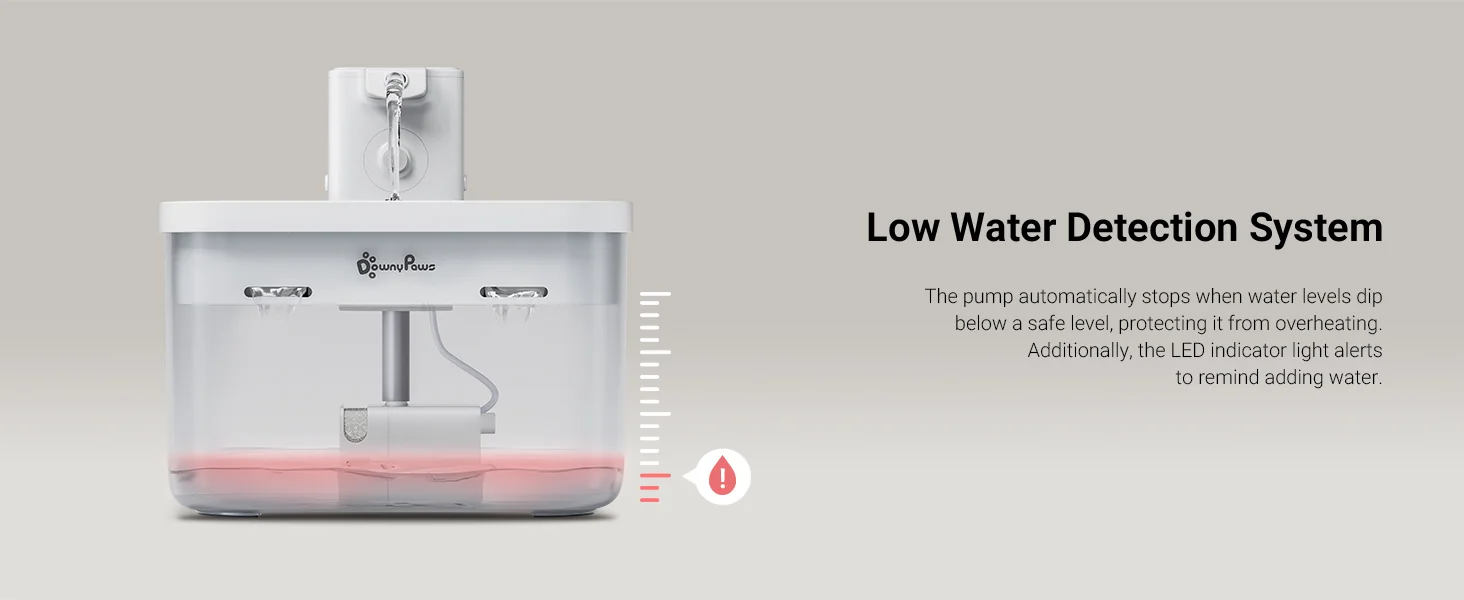 Automatic cat water fountain designed for households with multiple pets.