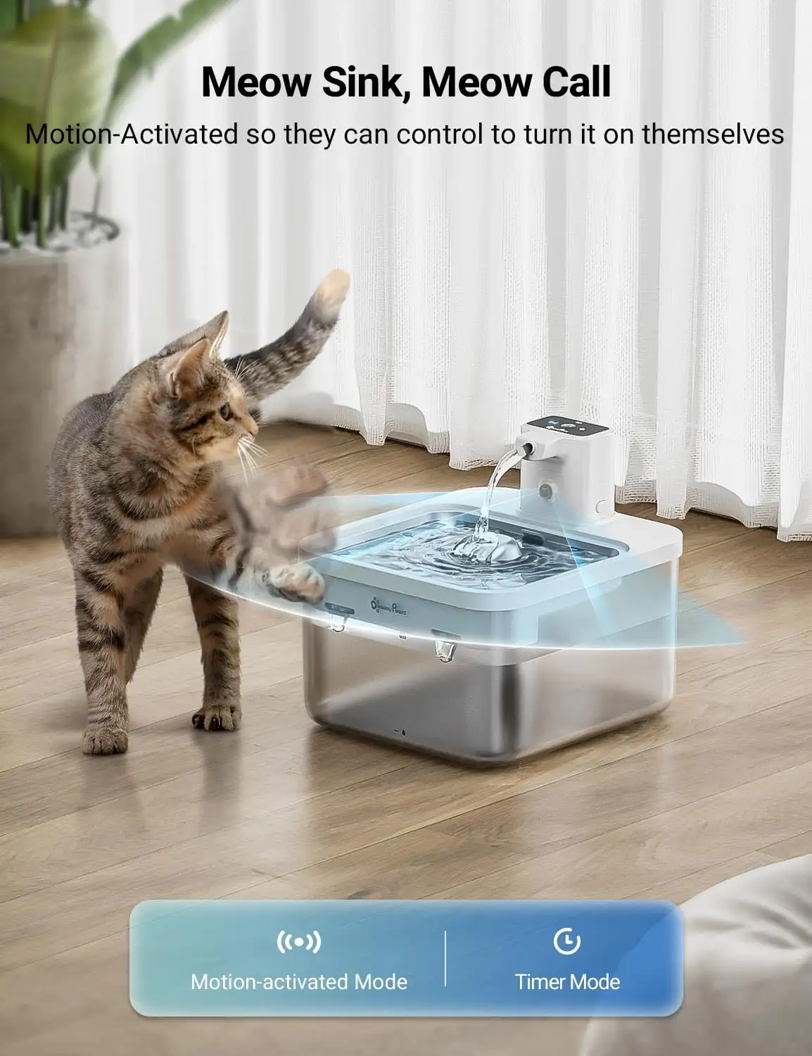 DownyPaws Cat Hydration Morning Cosy fountain features
