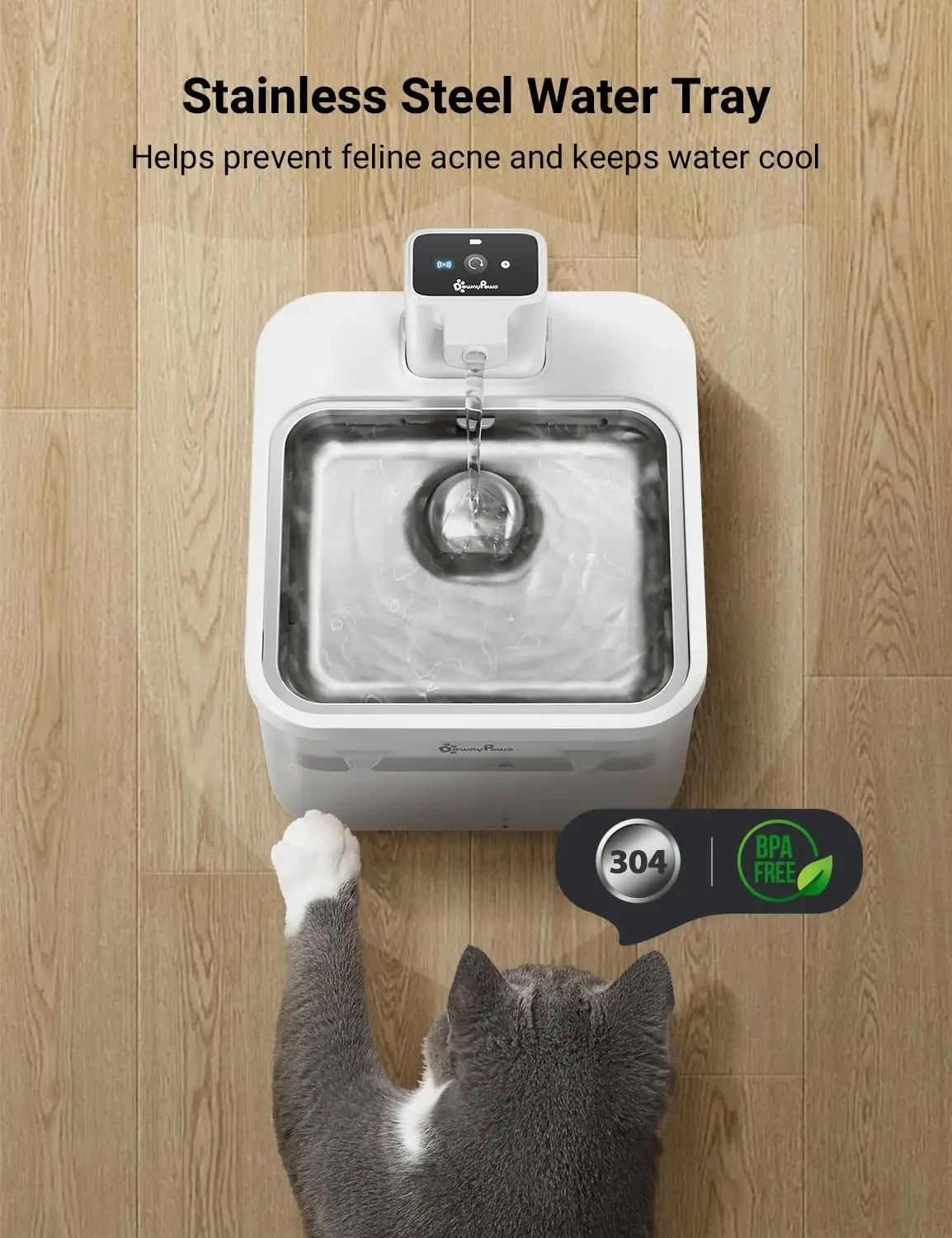 Summary of benefits for the DownyPaws water fountain