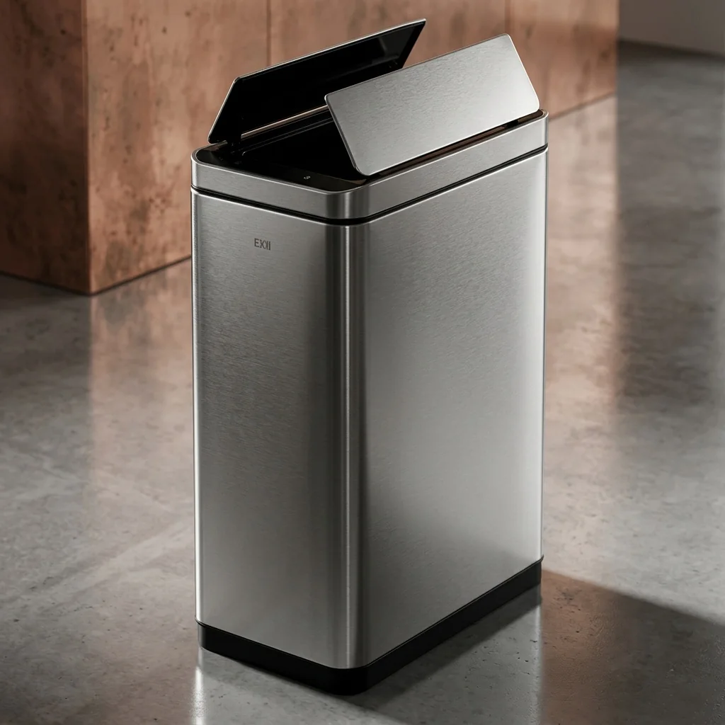 Internal view of the EKO Deluxe Phantom bin showing the liner rim