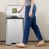 EKODELUXE stainless bin kitchen midday