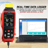 GAINEXPRESS thermometer data logger with laptop