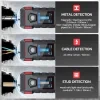 Wall detector safety features detail