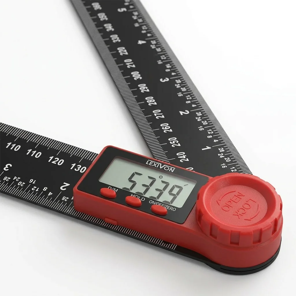 Close-up of the high-precision digital readout for ISO standard accuracy