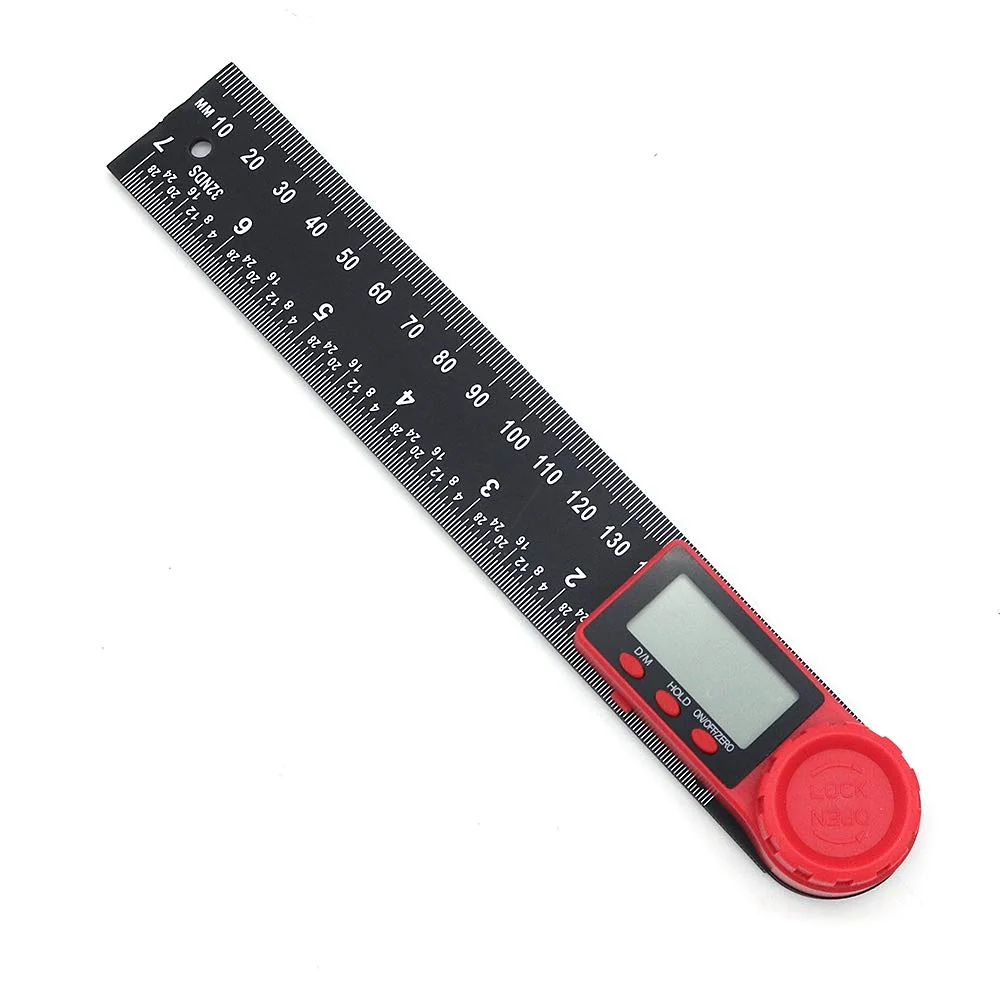 Close-up detail of a LEXIVON steel measuring tape blade and hook.