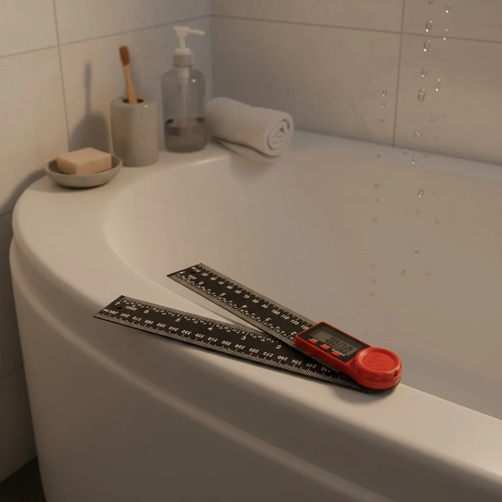 Practical application of the digital angle ruler on a job site