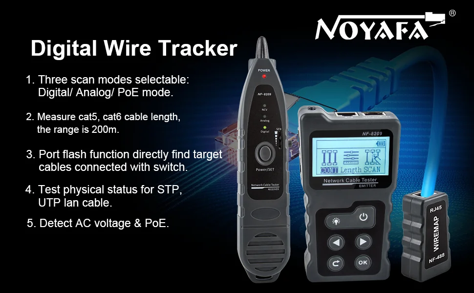 Network cable tester device