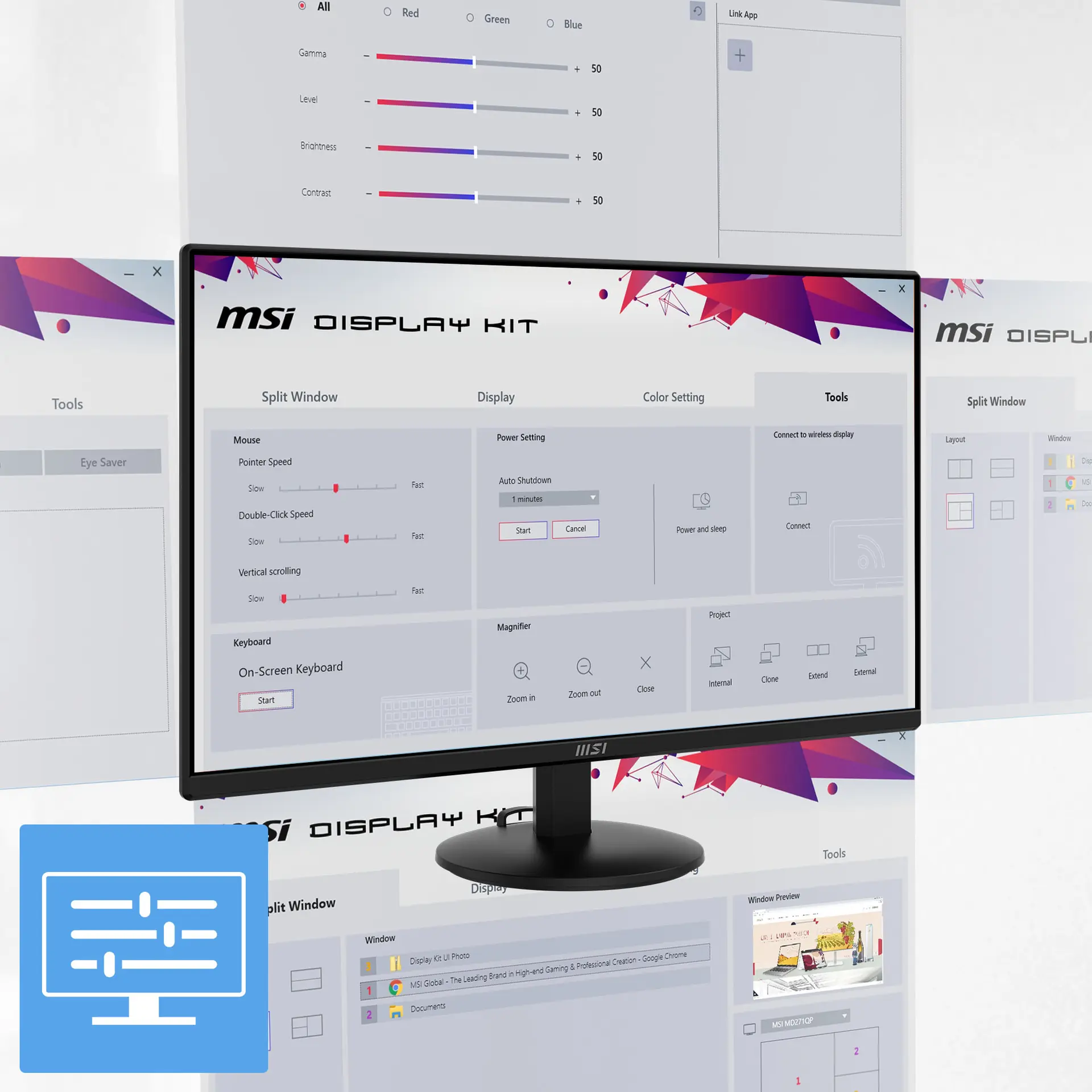 MSI PRO 24-inch monitor display