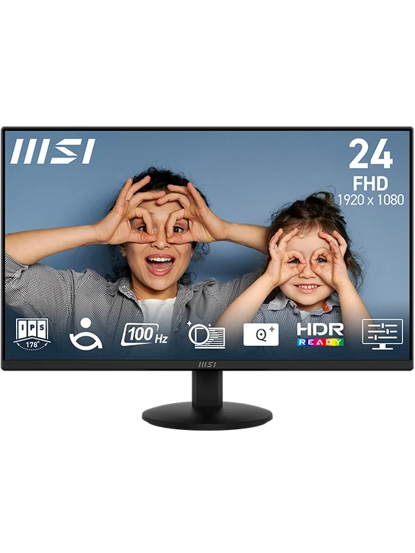 MSI PRO 27-inch monitor workspace setup