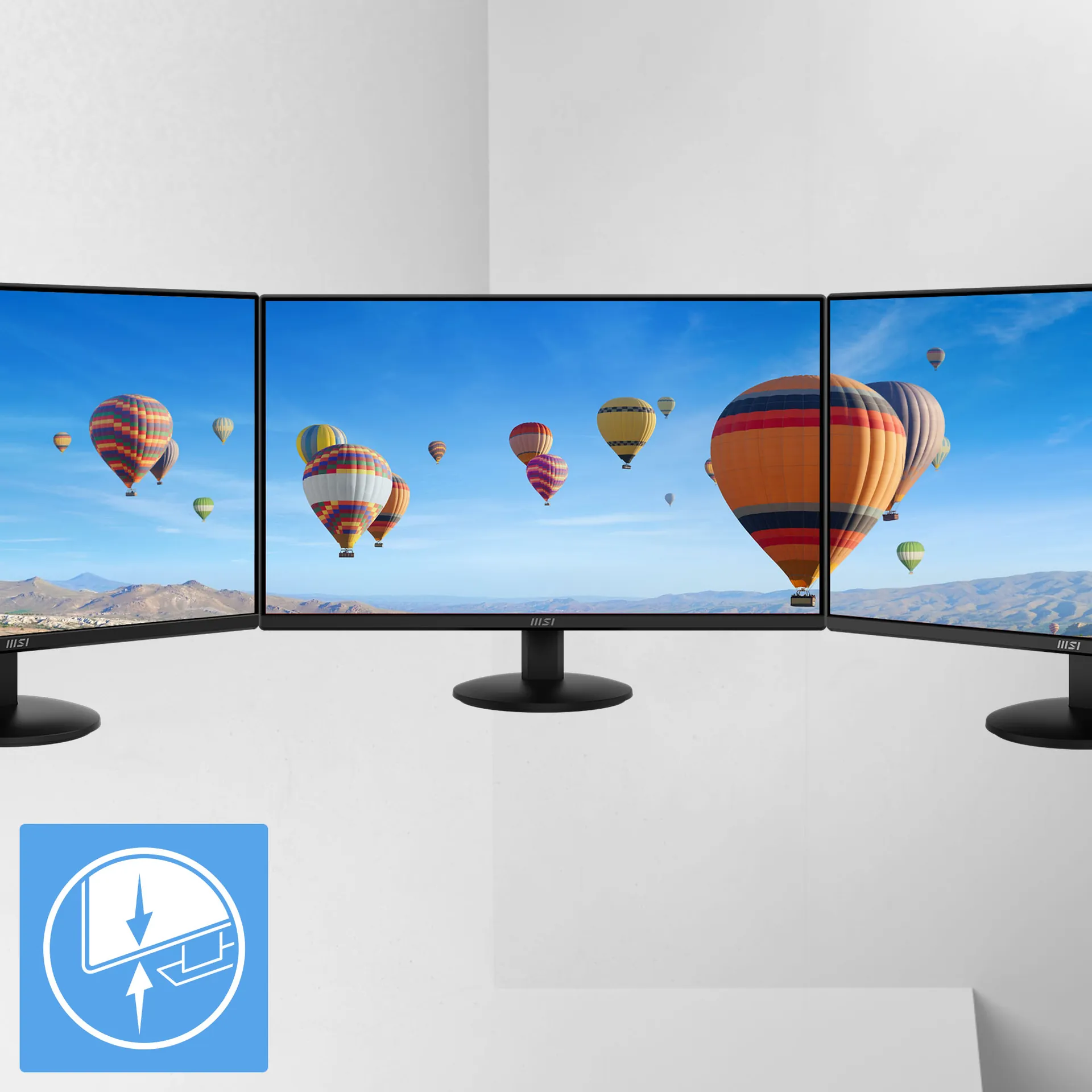 MSI PRO monitor with MacBook Pro