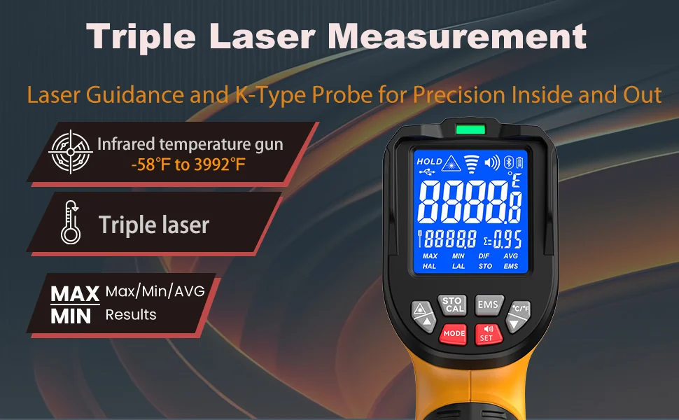 The NOVATEMP infrared thermometer gun, an essential tool for UK tradespeople.