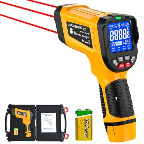 Using the NOVATEMP thermometer for identifying heat loss and insulation gaps.
