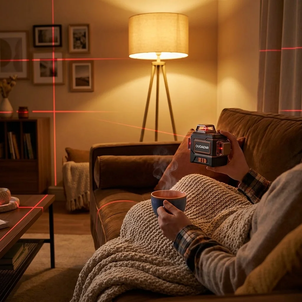Customer review photo — OUOAENR Laser Level in living room