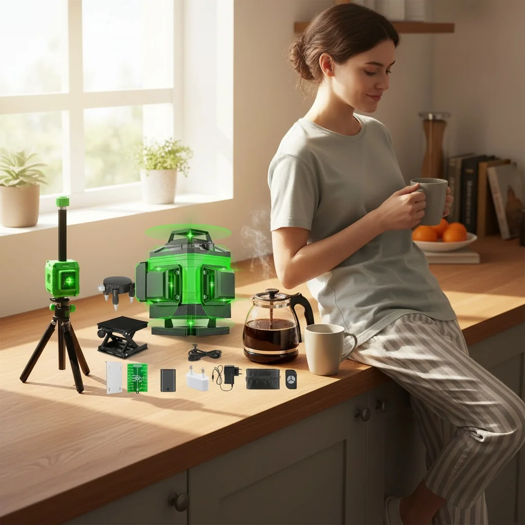 Customer review photo — OUOAENR Laser Level in kitchen