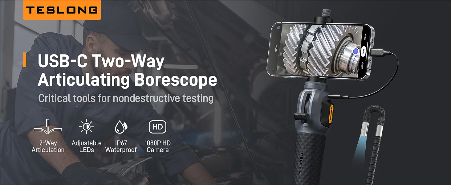Smartphone borescope attachment in practical use