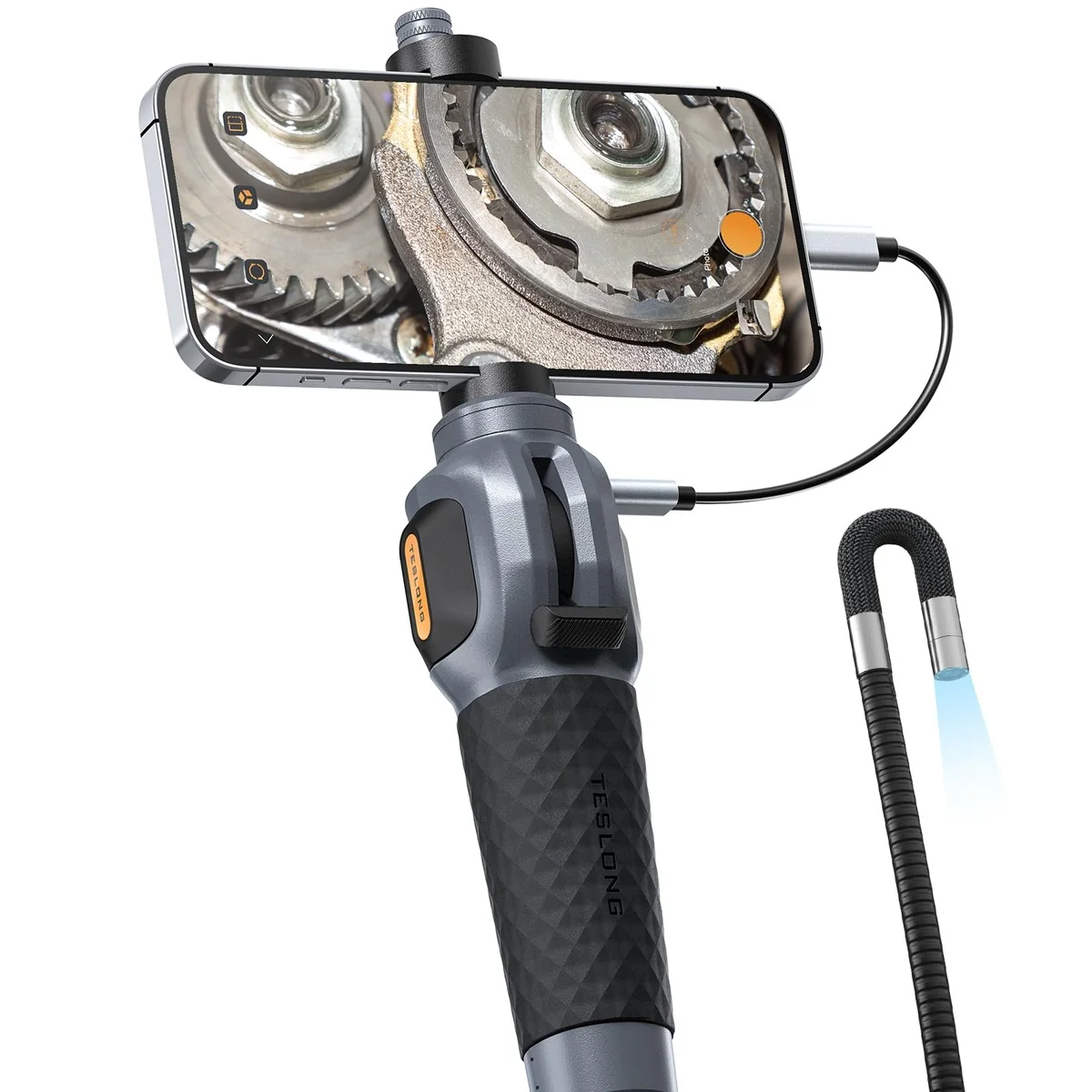 PHONEBORESCOPE camera head and cable close-up