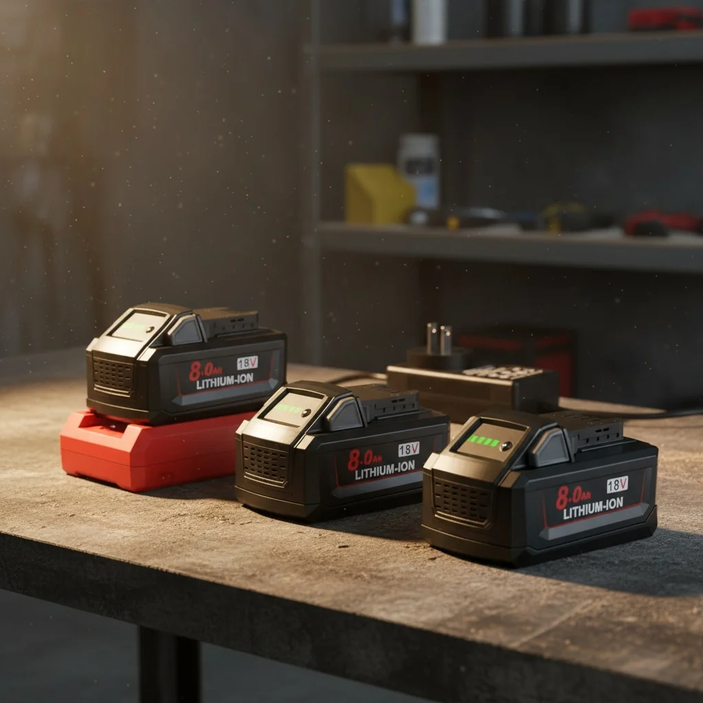 A Powtree power tool battery in use, illustrating the transition from portable power to home energy storage technology.