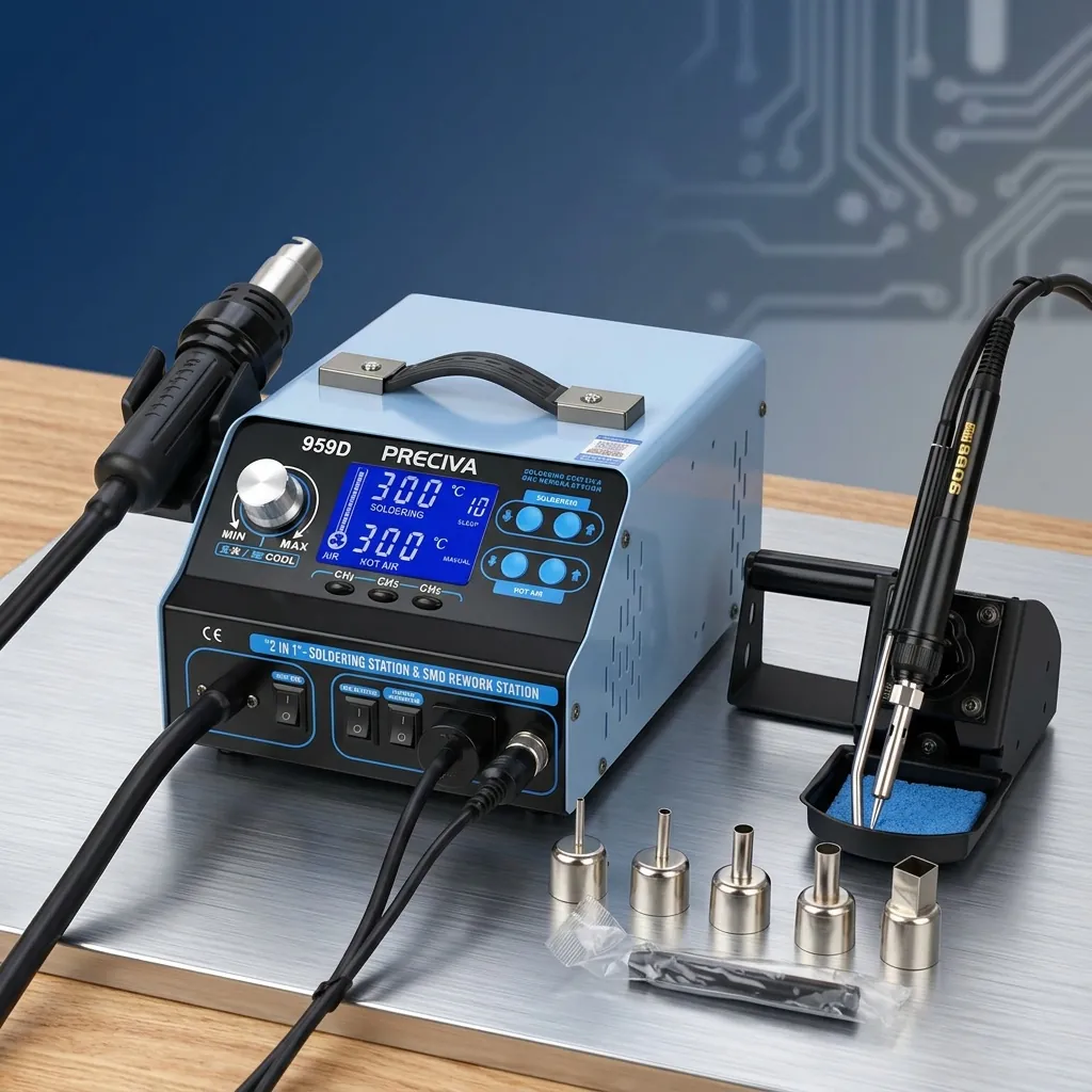 Step-by-step guide on how to use a Preciva soldering station for beginners