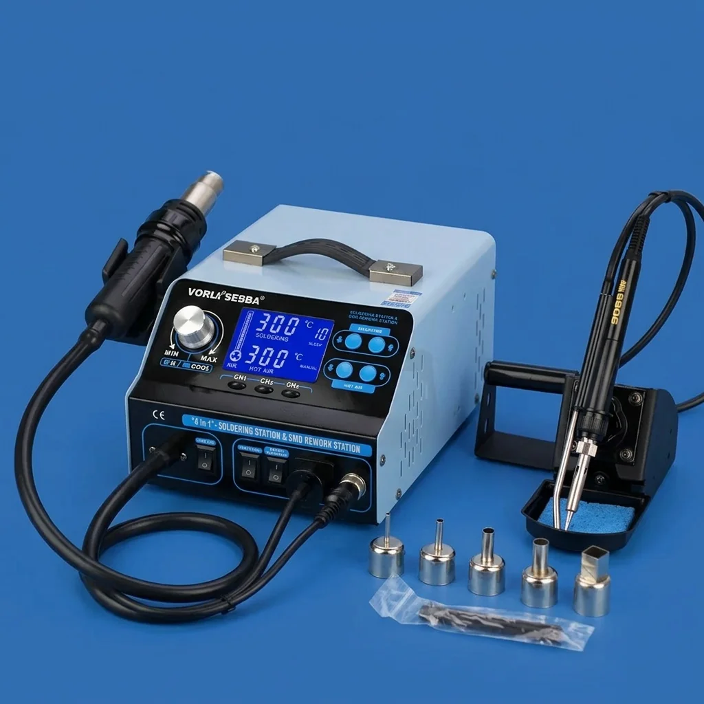 Technical specifications and temperature range of the Preciva soldering station