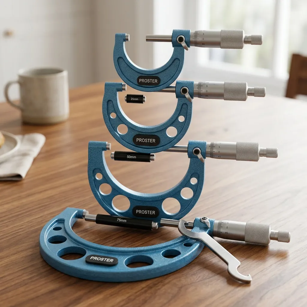 Outside micrometer measurement demonstration