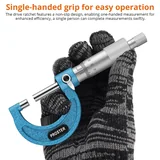 PROSTER micrometer held in gloved hand studio shot