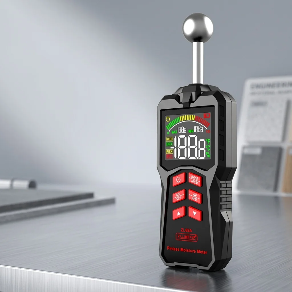 Moisture meter for walls and concrete