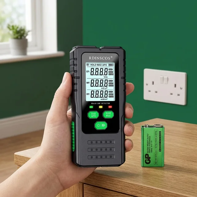 RDINSCOS handheld product in use — natural indoor setting