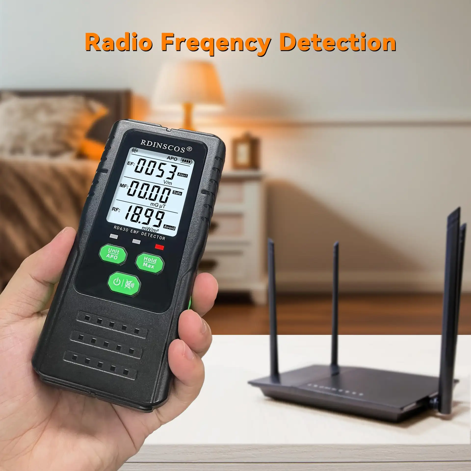 Rdinscos EMF meter comparison view