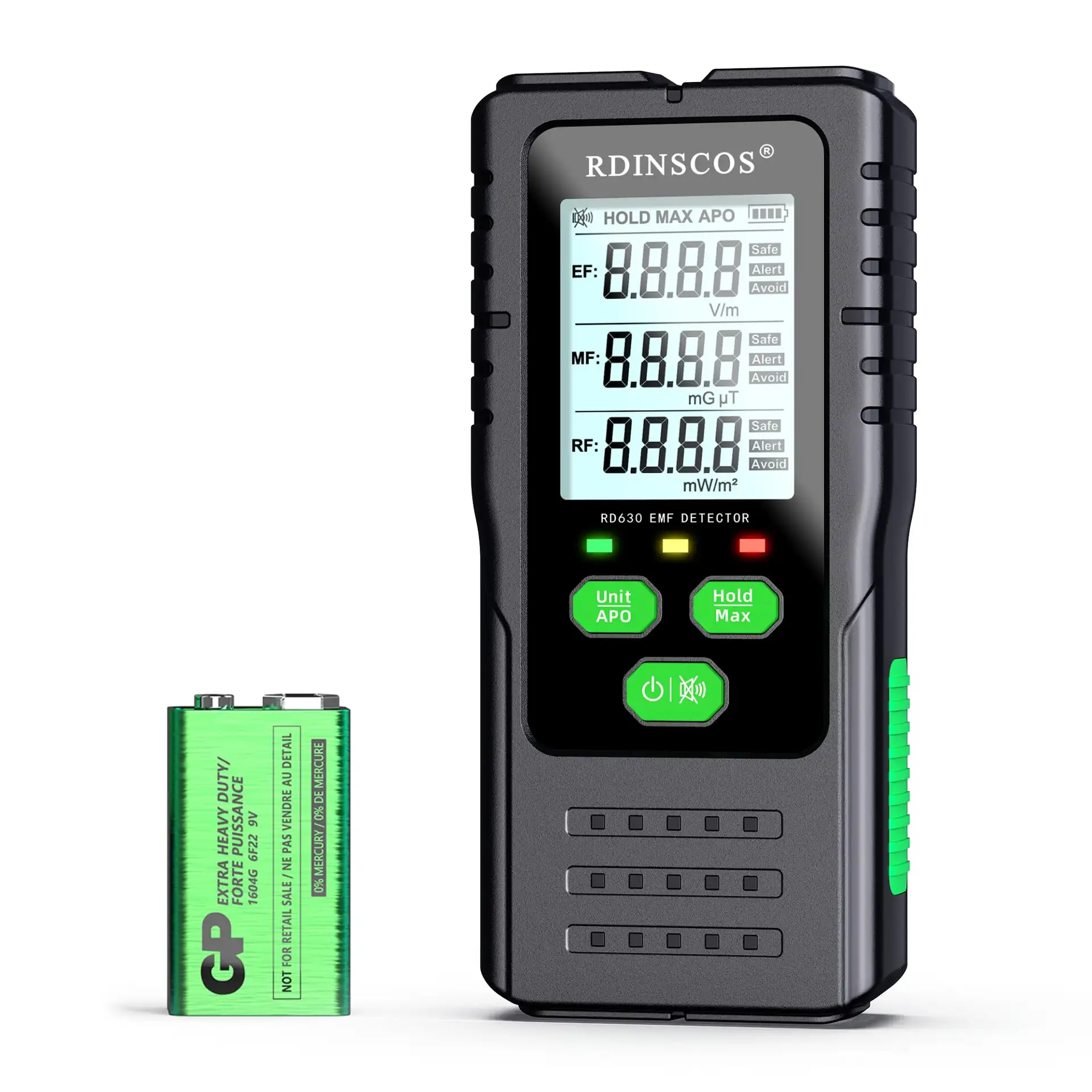 High-precision EMF meter for UK home testing