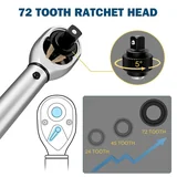 SEALEY ratchet head 72 tooth infographic