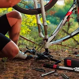 SEALEY bike toolkit used for forest trail repair