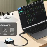 SENSORTECHUK sensor software displayed on laptop in office