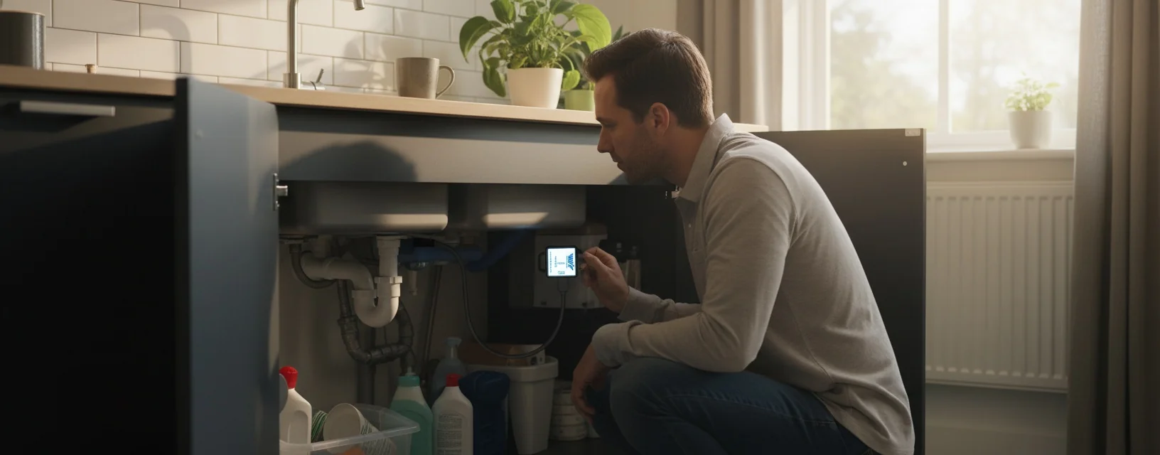 Customer photo: SENSORTECHUK sensor in kitchen environment