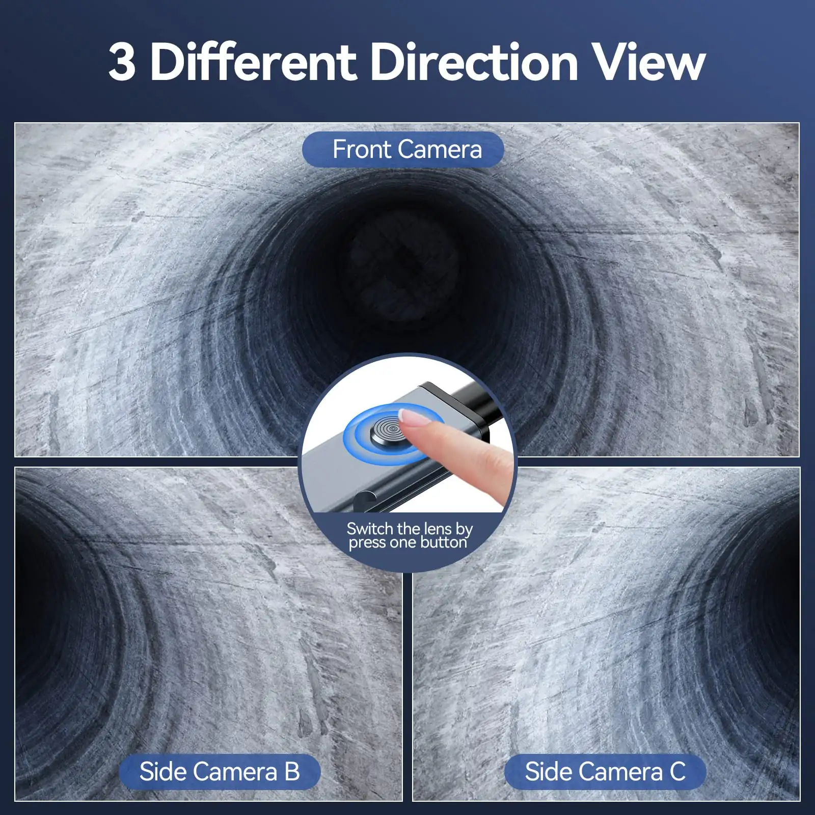 Teslong wireless borescope connecting to a smartphone for remote viewing