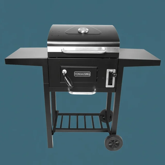VONHAUSBBQ charcoal BBQ grill — studio shot