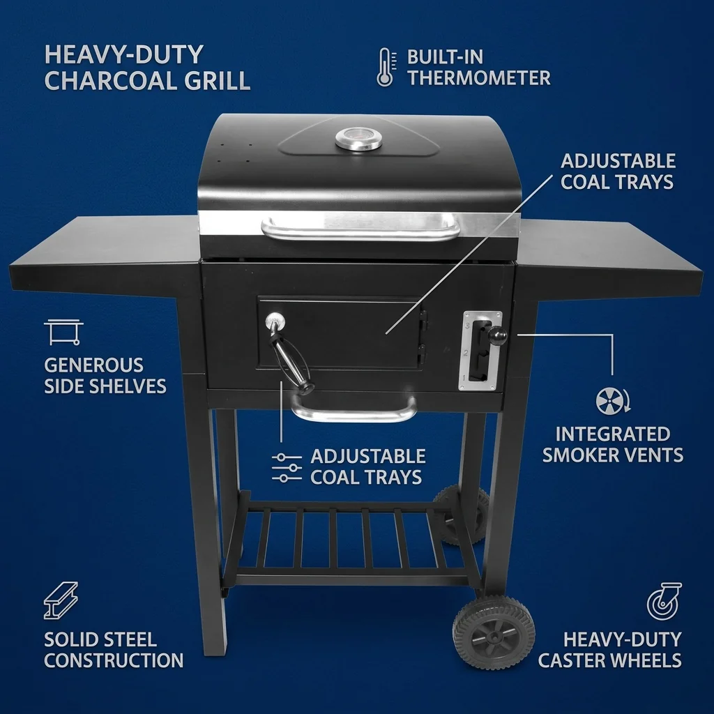 Gas vs Charcoal BBQ comparison infographic