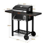 VonHausBBQ portable stainless steel BBQ — studio product image