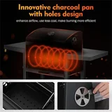 VonHausBBQ showing the charcoal airflow design detail