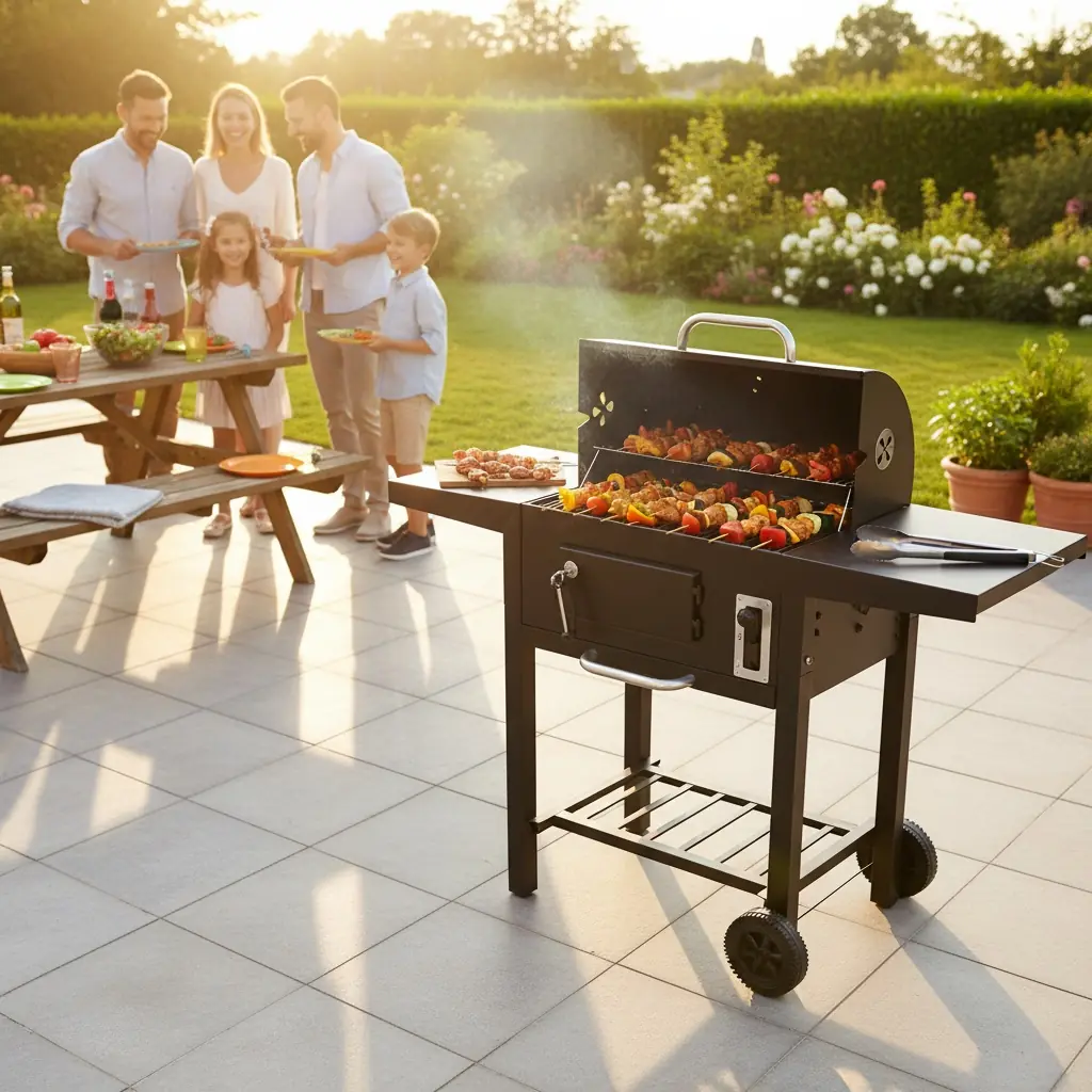Customer photo: VonHausBBQ at a family garden barbecue evening