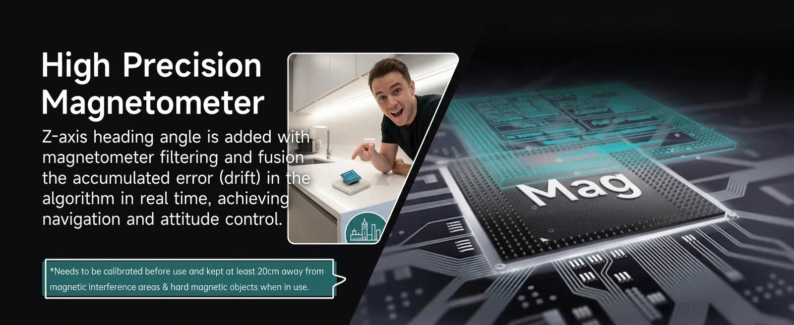 WITMOTION magnetometer in indoor professional use